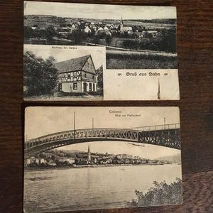 2 Antique Postcards Ephemera Lot
